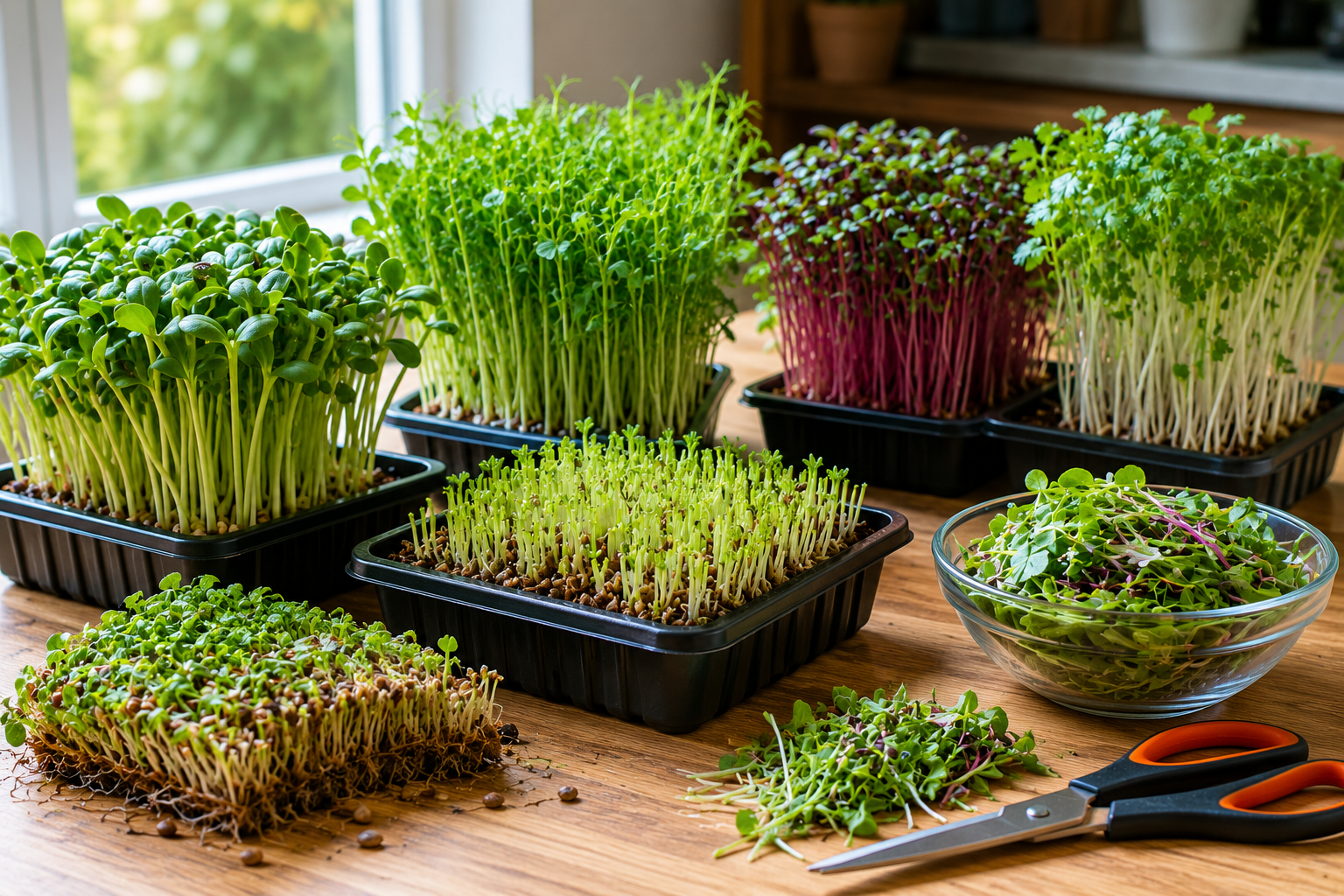 microgreens cut